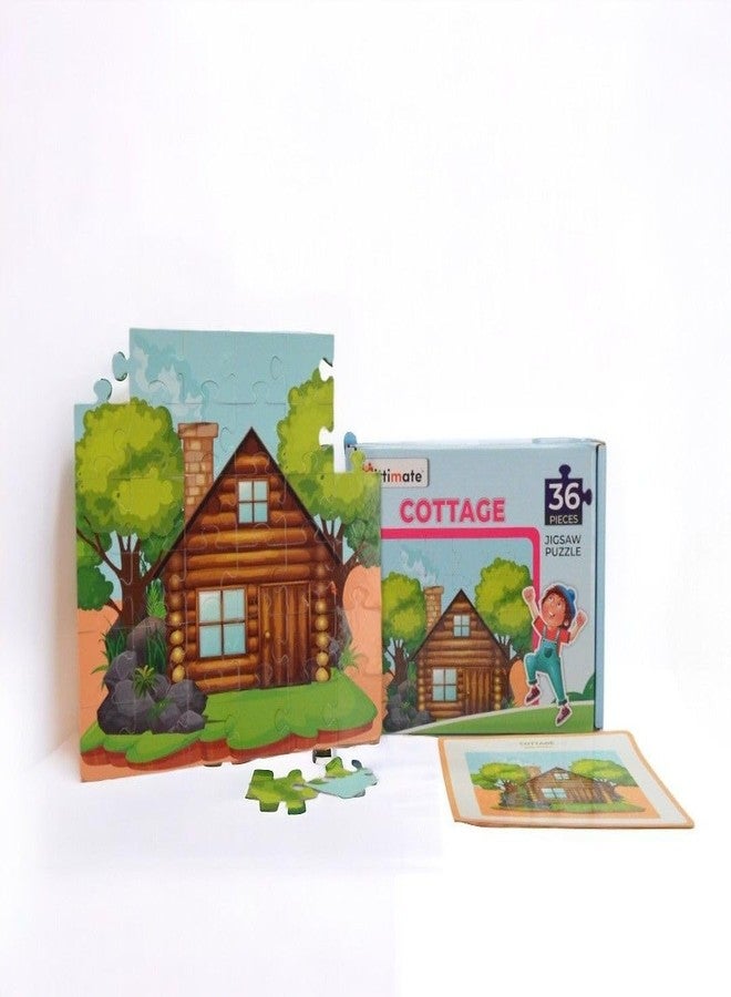 Mittimate Cottage House Jigsaw Puzzle Game for Kids Age 4 to 6 Old I 36 Pieces Puzzle Toy I Birthday Gift for Children - Image 2
